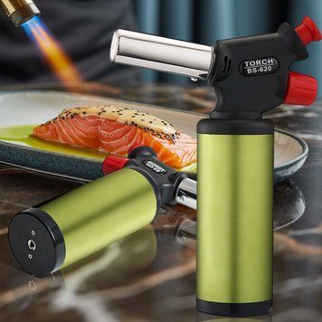 Кондитерская газовая горелка BURNING TORCH BS-620/1433 для фламбирования и карамелизации, Оливковый (JS) 09k09p002v2 фото
