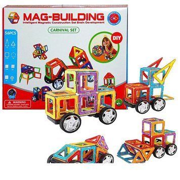 Магнітний конструктор Mag Building 56 деталей (pcs) 03k03p048 фото