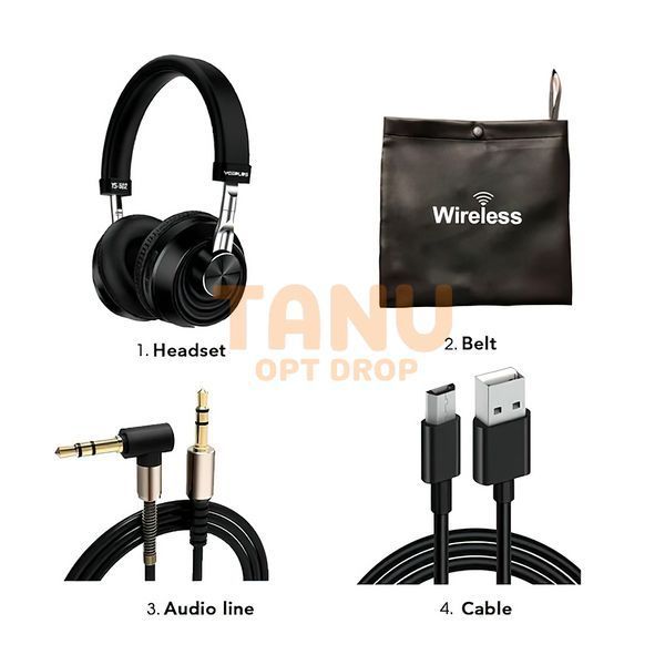 Бездротові навушники блютуз bluetooth YESPLUS YS-502 206 11k01p068 фото