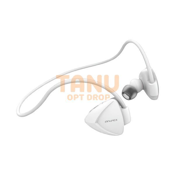 Спортивные беспроводные bluetooth наушники Awei A840BL 100 мАч Белый 11k01p156v2 фото