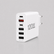 Зарядний пристрій GaN 120W на 6 портів (2 USB-C + 4 USB-A), швидка зарядка PD/QC, Білий 26X186(509/5083) 11k06p498v2 фото 2