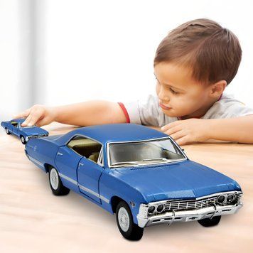 Инерционная металлическая модель автомобиля Kinsmart 1:43 1967 Chevrolet Impala (голубой) KT5418W (IGR24) 03k10p373v1 фото
