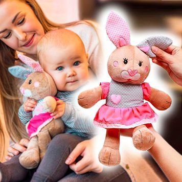 М'яка іграшка для дівчинки "Кролик Юлія" (24х38 см.) "Babyono" 620 (SB) 03k17p373 фото