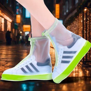 Многоразовые бахилы-чехлы на обувь от дождя и грязи Waterproof Shoe Covers M (37-38) Зеленый (205) 01k06p112v5 фото