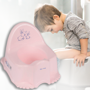 Пластиковий горщик Tega Baby &laquo;ЕСО-Зайчики&raquo; KR-007-104, світло-рожевий (SB) 03k20p030v2 фото
