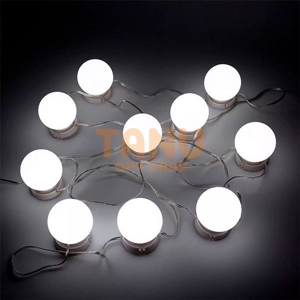 LED лампочки для гримерного дзеркала 10 шт VANITY MIRROR LIGHTS 3 режими світла (509) 01k09p020v1 фото