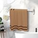 Металева вішалка для рушника на клейкій основі Simple towel bar YH6612A Білий (2125) 01k01p211v2 фото 1