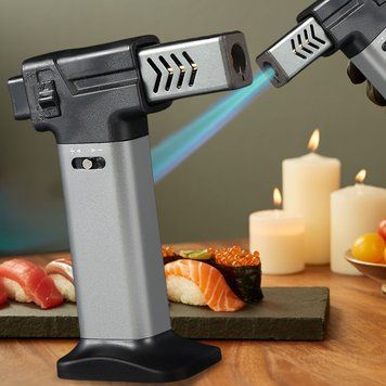Кондитерская газовая горелка Turbo Torch OL-600/1851, профессиональный карамелизатор 1300 &deg;C, Серебрянный (JS) 09k09p005v5 фото