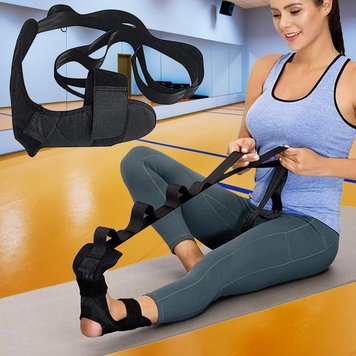 Ремінь yoga stretch strap band 3990, тренажер для розтяжки та тренування ніг (212) 02k07p007 фото