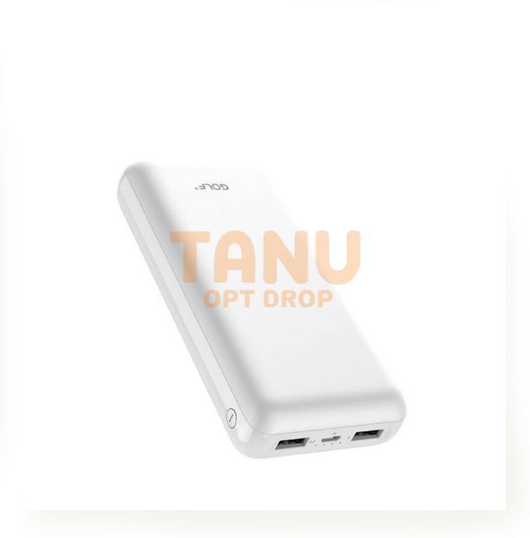 Портативна Універсальна батарея Power bank GOLF G57 20000mAh, Білий 11k02p086 фото