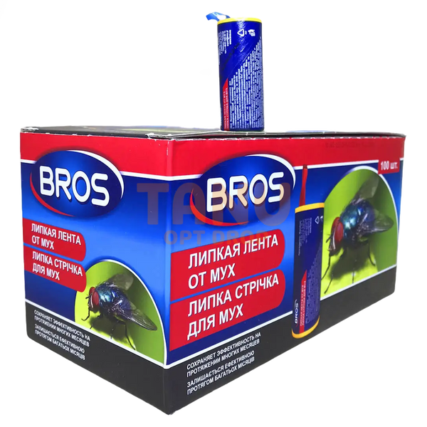 Липка стрічка Брос (Bros) з аттрактантом для лову мух 01k11p059 фото