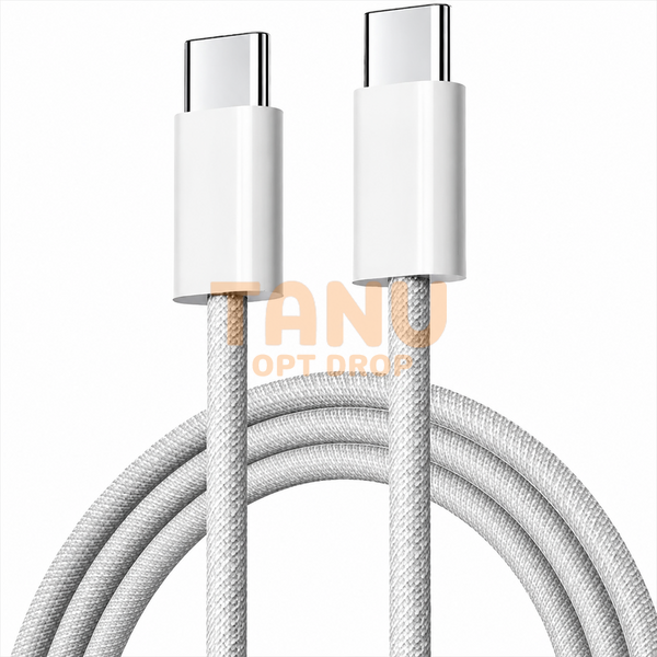 Кабель USB-C / USB-C 60W, 2 м, плетений нейлон, швидка зарядка Power Delivery | 26X205 (509/ 5092 ) 11k06p505v1 фото