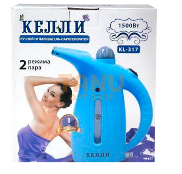 Ручний вертикальний відпарювач KELLI KL-317 Блакитний 01k12p014v1 фото