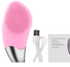 Електрична силіконова щітка-масажер для чищення особи Sonic Facial Brush Рожевий 07k02p028v5 фото 5