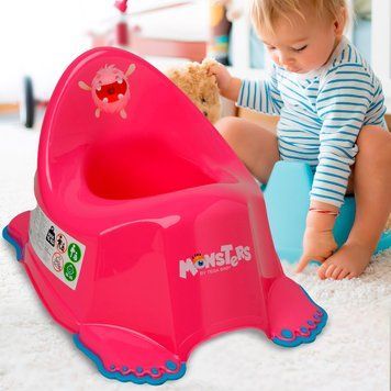 Дитячий пластиковий антиковзний горщик із музикою Tega Baby Рожевий (MN-001-127) (SB) 03k20p037v1 фото