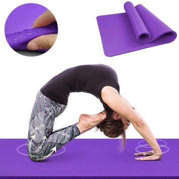 Коврик для йоги, спорта и фитнеса Power System Fitness Yoga Фиолетовый 02k07p004 фото