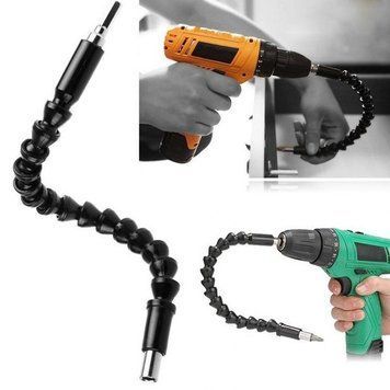 Гнучкий магнітний подовжувач для викрутки і дрилі Snake Bit з викруткою і 6 бітами чорний 179856(205) 04k02p058 фото