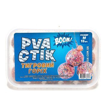 Стіки кормові риболовні BOOM PVA M (15 шт) Тигровий Горіх 02k04p212v8 фото