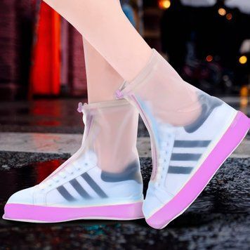 Многоразовые бахилы-чехлы на обувь от дождя и грязи Waterproof Shoe Covers L (39-40) Фиолетовый (205) 01k06p108v3 фото