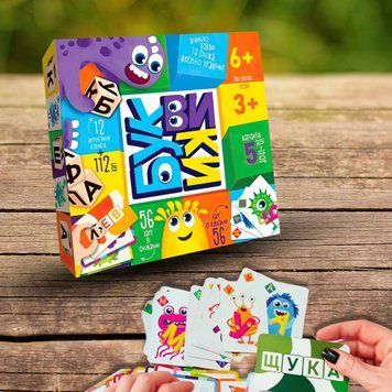 Настольная детская игра "Буквики" укр (IGR24) 03k02p018v1 фото