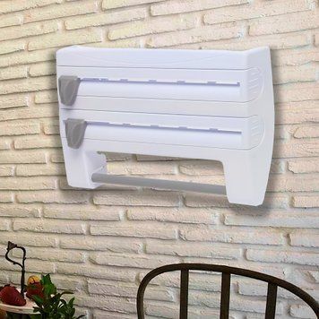 Кухонный диспенсер для пленки, фольги и полотенец Kitchen Roll Triple Paper Dispenser MAG-721/219 10k10p249 фото