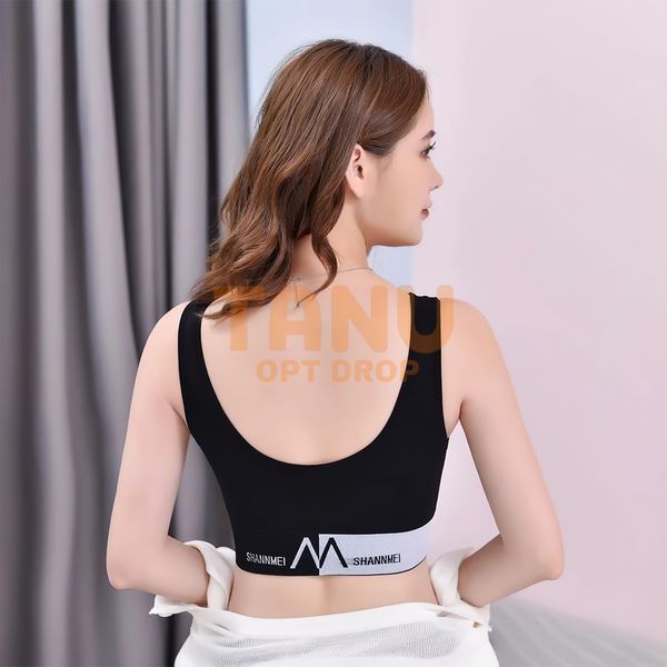 Бюстгальтер спортивный Shoulder Sports Suit NO , Женский удобный спортивный топ S Черный (626) 02k07p006v1 фото