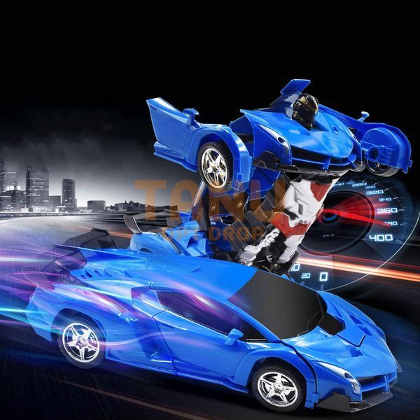 Машинка Трансформер Lamborghini Robot Car Size 18 Синя 03k10p065v1 фото