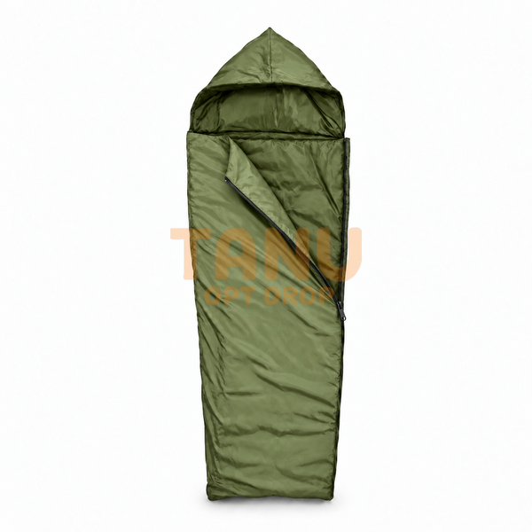 Спальный мешок с подушкой -17С, синтепон 350 г/м2, размер 215х80 см. Олива (BR) 02k08p017v2 фото