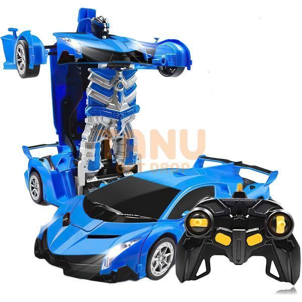 Машинка Трансформер Lamborghini Robot Car Size 18 Синя 03k10p065v1 фото