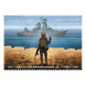 Сувенирная открытка &laquo;Русский военный корабль все&raquo; 01k03p068 фото 2