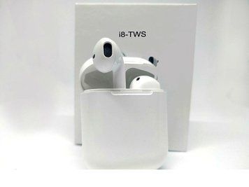 Беспроводные bluetooth наушники TWS с доп станцией HBQ i8 white 11k01p024 фото
