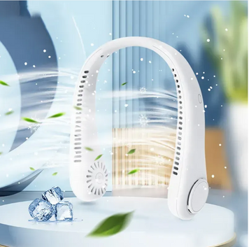 Міні вентилятор на шию Andowl Hanging Neck Fan10 1200 mAh (4409/1010) 01k07p143 фото