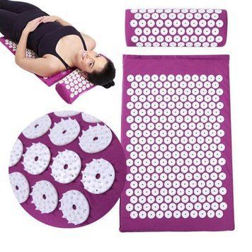 Акупунктурный массажный коврик Ommassage Yantra Mat (Янтре Мат) Фиолетовый БЕЗ ПОДУШКИ 06k01p083 фото
