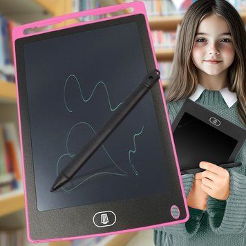 Детский графический планшет LCD Writing Tablet для рисования со стилусом 10", Розовый 03k05p476v6 фото