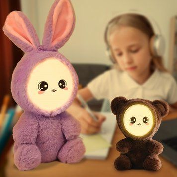 Світлодіодний нічник Іграшка (можна малювати мордочку) з bluetooth-динаміком 10м EL-2183 (237) 01k09p234v1 фото