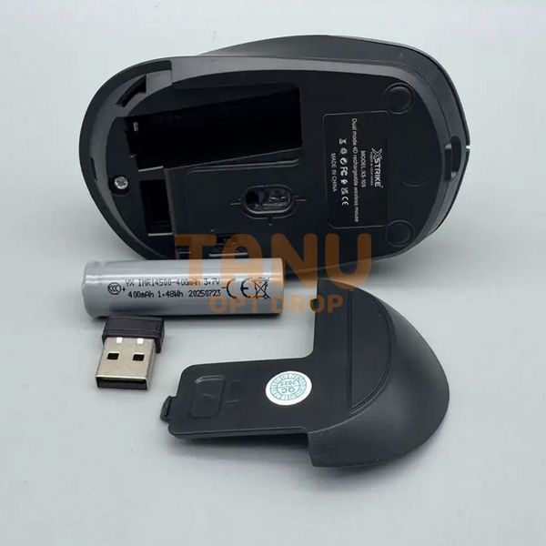 Миша бездротова XSTRIKE XS-105 з акумуляторною батареєю (BT+2,4Ghz) 1600DPI (206) 11k07p064 фото