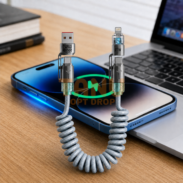 Універсальний кабель 4 в 1 USB 2 м зі швидкою зарядкою 26X-208  (509/5095 ) 11k06p507v1 фото