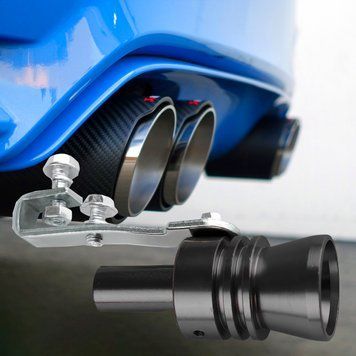 Автомобільний свисток турбо-звуковий на глушник-вихлопну трубу Turbo Sound SOUND For Car EL-1290 XL 2.4L Чорний (237) 04k03p172v4 фото
