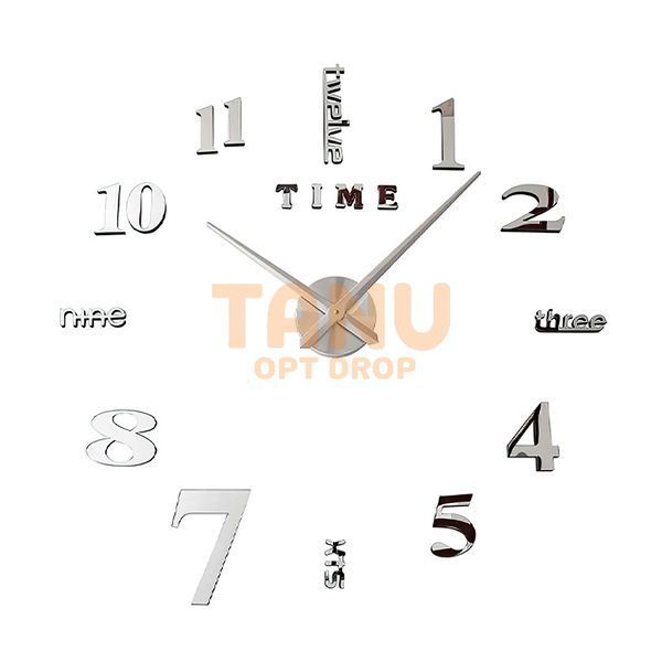 Великий настінний годинник Horloge 3D DIY флуоресцентний Сірі (205) 01k10p001 фото
