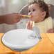 Дитяча миска на присосці BabyOno 1070/03, з функцією підігріву їжі, сірий (SB) 03k17p329v3 фото 1