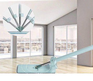 Швабра ледащо з віджиманням Spin Mop 360 Блакитна 01k02p078 фото