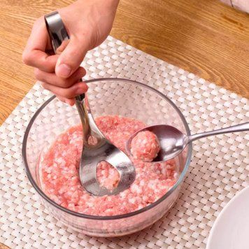 Металлическая ложка для формирования фрикаделек Meat Spoon 10k03p087 фото