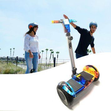 Гироскутер Smart Balance A8 10" Огонь и лёд с ручкой 13k05p005 фото