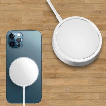 Бездротова зарядка Magnetic Charger 15 W Type-C Білий 11k06p342 фото
