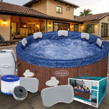 Бассейн-джакузи - СПА на 7 мест со встроенными панелями Lay-Z-Spa Toronto Bestway 6001W, 190 х 70 см 1250 л 02k12p300v7 фото