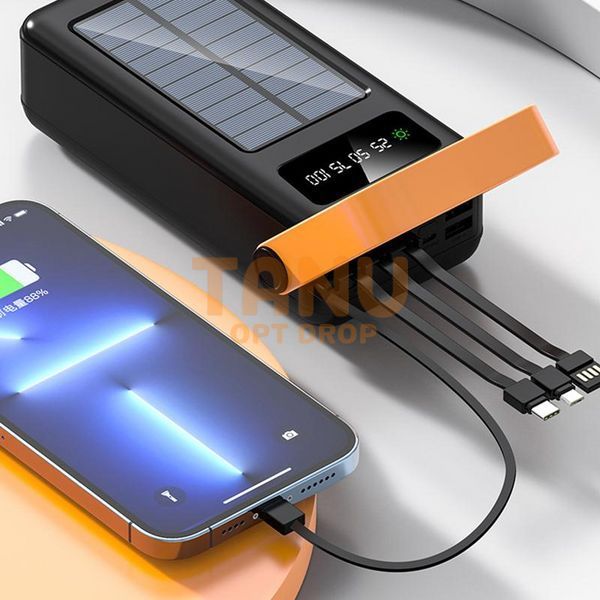 УМБ Power Bank ViaKing 50000 YM-637CK Сонячна панель Чорний (N-3) 11k12p005v1 фото