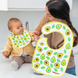 Махровий нагрудник BabyOno 831 Я їм і я росту, 20*30 см, 3м+, кольори в асортименті (SB) 03k17p334 фото 1