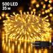 Гирлянда-нить 35 м, 500 LED, прозрачная проволока, мерцающий свет 220 теплый белый (ARSH/LU991) 12k01p220v4 фото 1