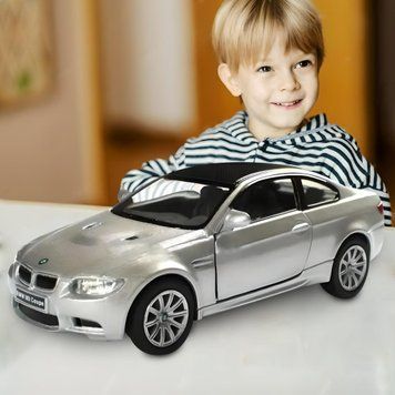 Коллекционная инерционная металлическая модель машины Kinsmart BMW M3 Coupe 1:36 KT5348W Серебро (IGR24) 03k10p376v3 фото
