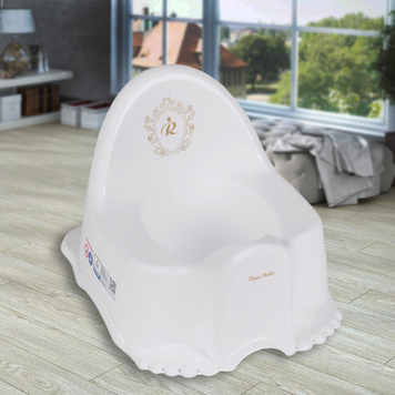 Пластиковий горщик Tega Baby &laquo;ЕСО-Royal&raquo; RL-007-103-Z, біло-золотий (SB) 03k20p027 фото